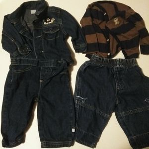 About 4lbs box of boys clothes 3-6 months